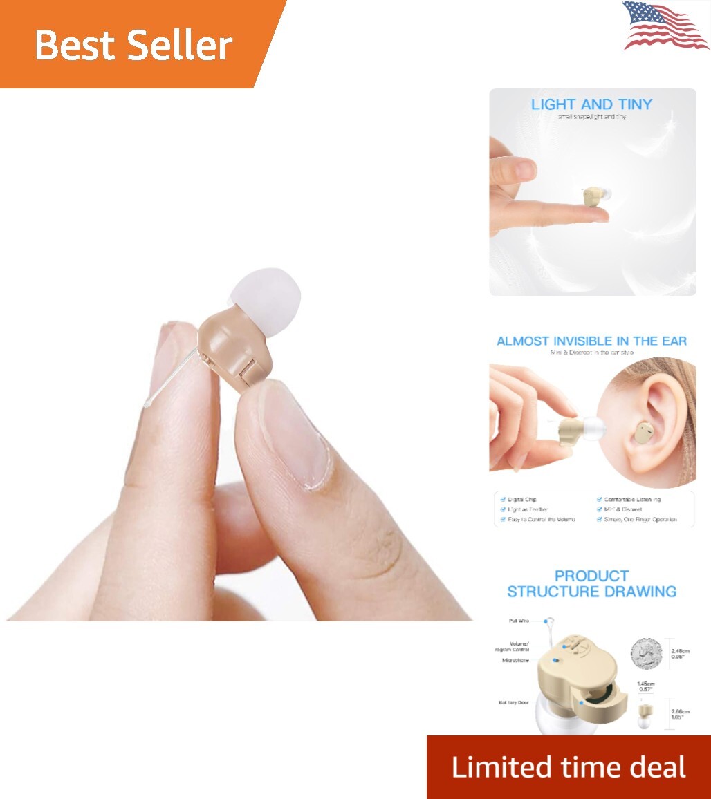 Premium Ultra Clear Mini Sound Amplifier – Enhanced Speech – 3-Year Warranty