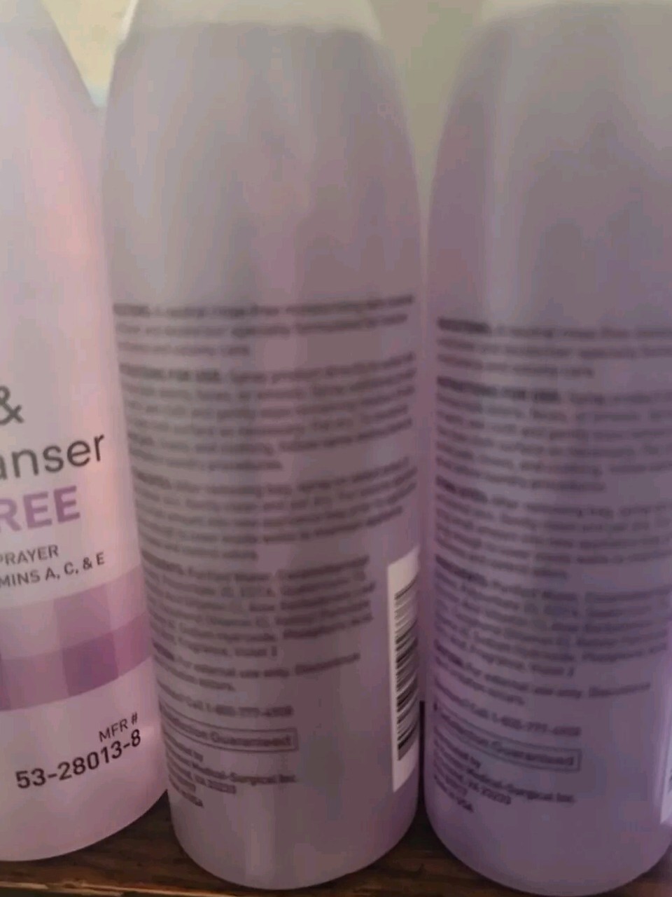 🧼McKesson Rinse-Free Perineal Wash Scented Skin Cleanser 8 oz Pump Bottle 3 Ct