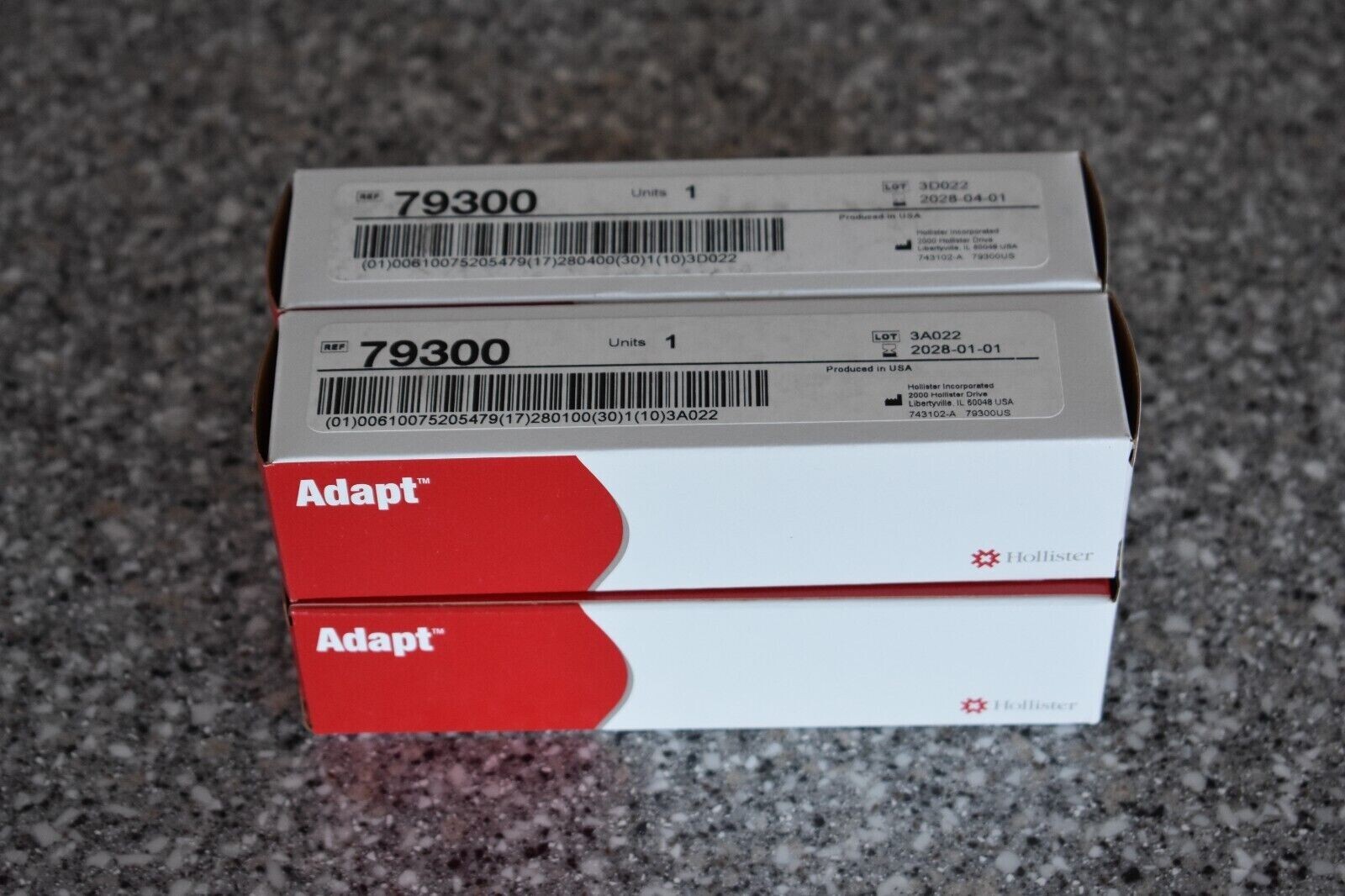 Lot of Four Hollister Ostomy 79300 ADAPT Stoma Paste 2oz Tube