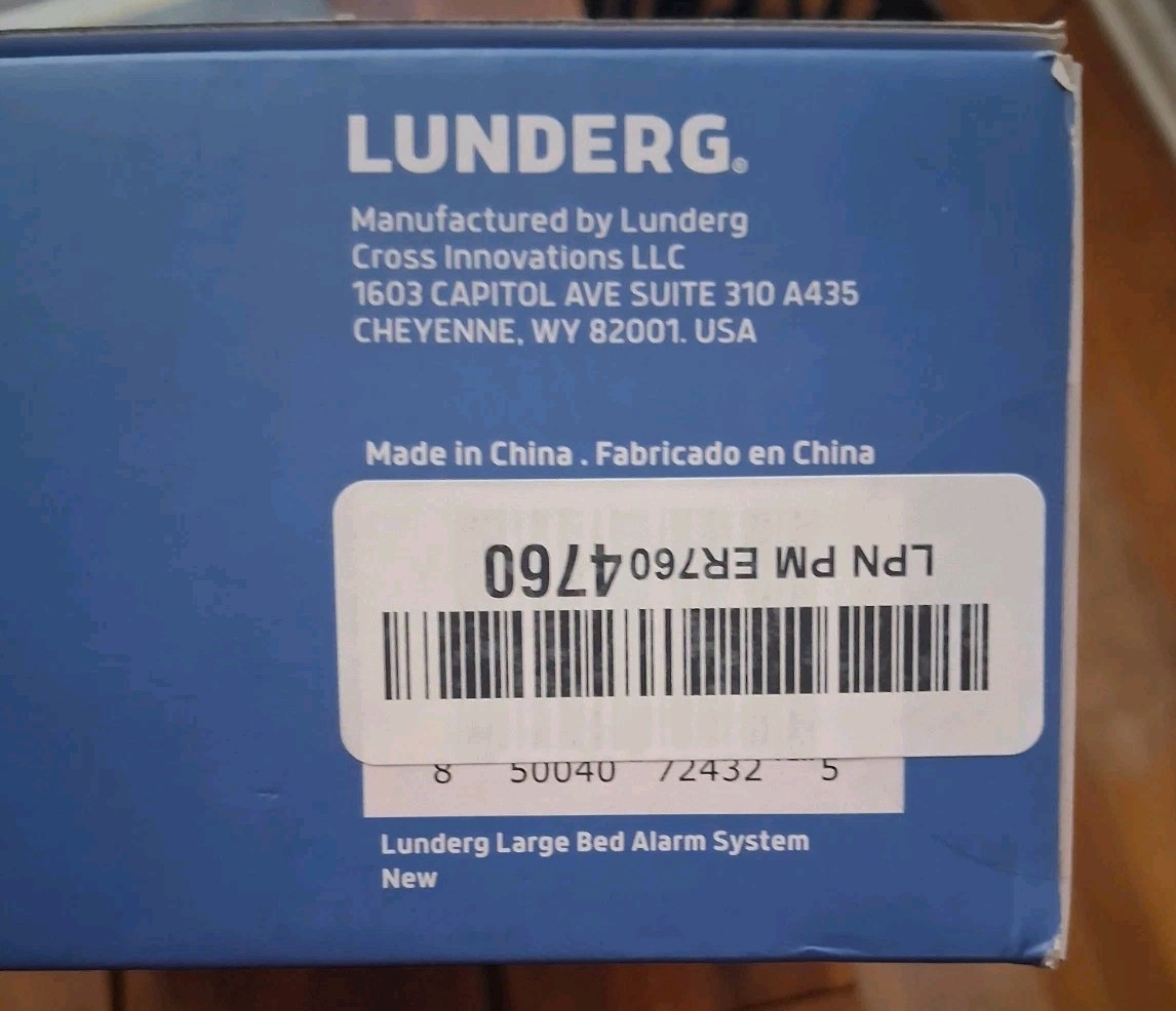 Lunderg LARGE Bed Alarm for Elderly Adults – Wireless Sensor Pad 20” x 30”