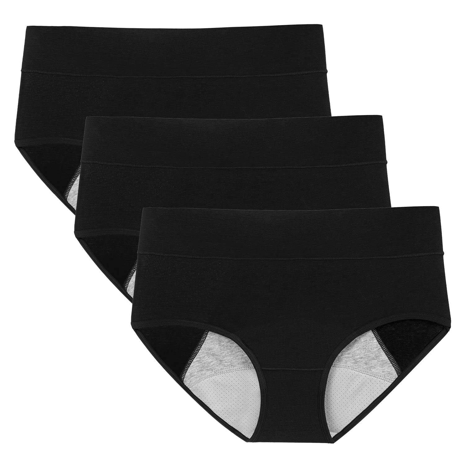 POKARLA Women’s Incontinence Underwear High Absorbency Period Size XXL Pack of 3