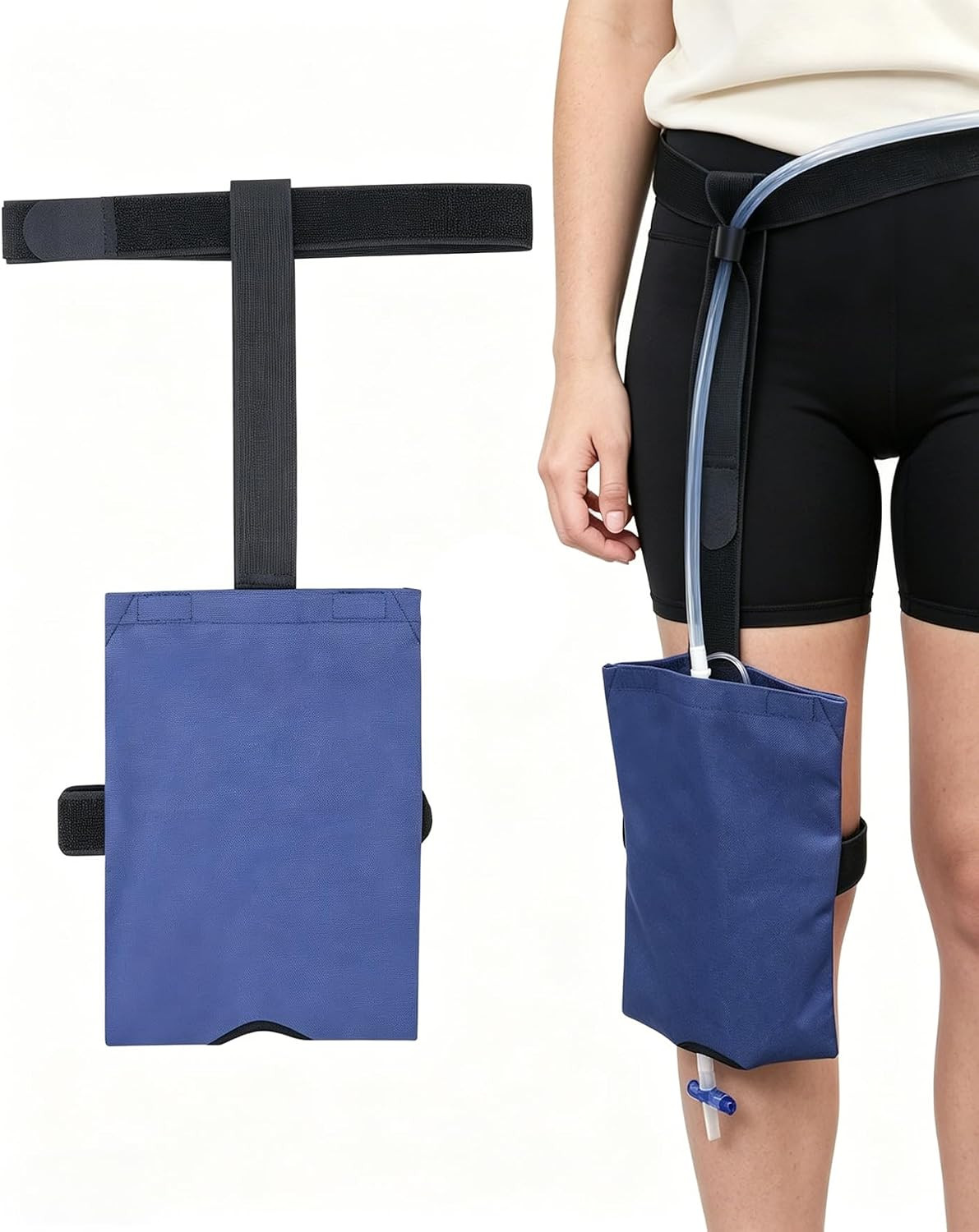 Catheter Leg Bag Holder Strap, Urinary Drainage Bag Cover for Foley Catheter Bag