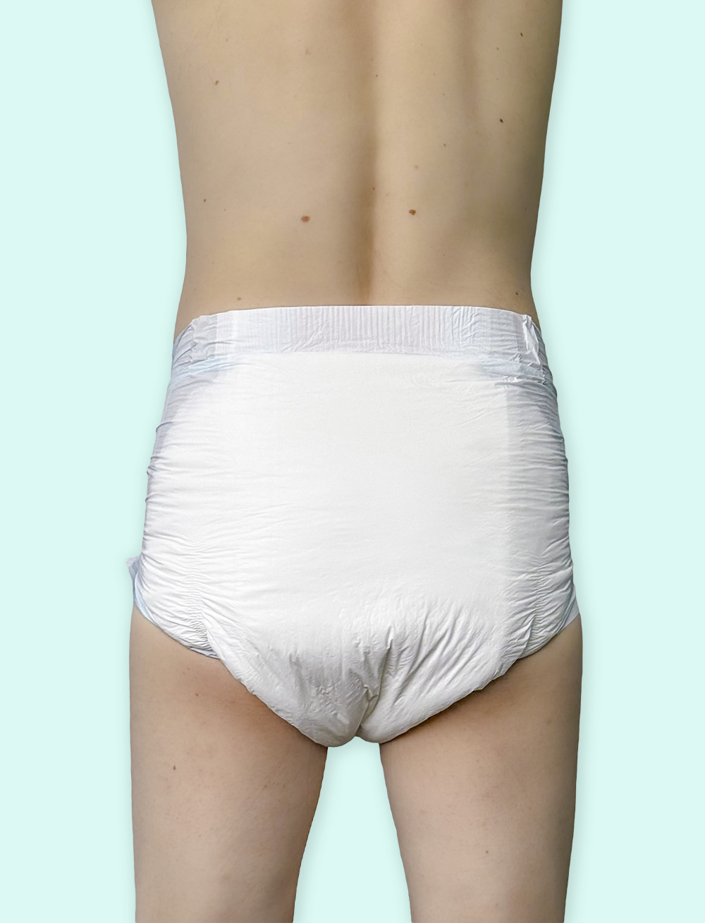 2-Pack Kiddo Junior Plus 4-Tape & 2-Tape Plastic Backed Diaper Size Medium ABDL