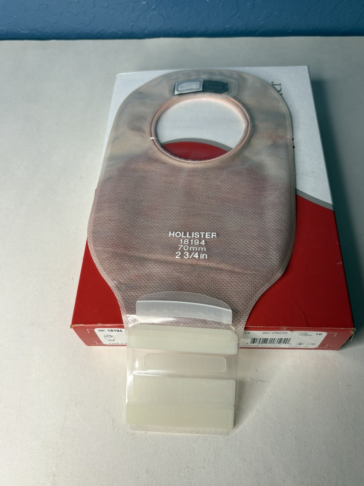 10 Hollister 18194 New Image 2-Piece Drainable Ostomy Pouches 2-3/4″ Flange