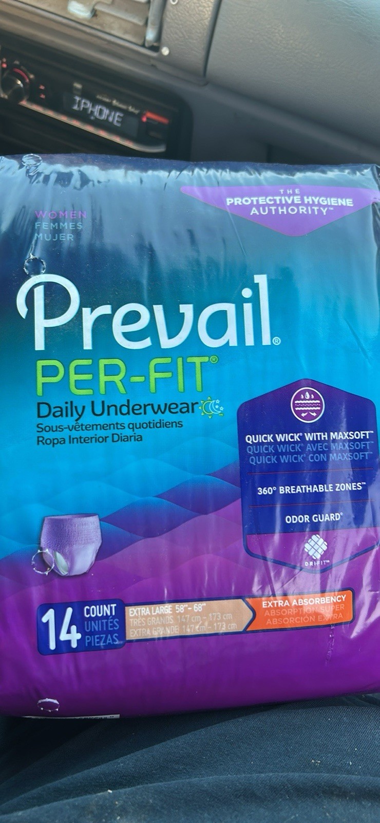 Prevail UP100 XL 30×30 Total Disposable Underwear Heavy Absorbency 14 Count