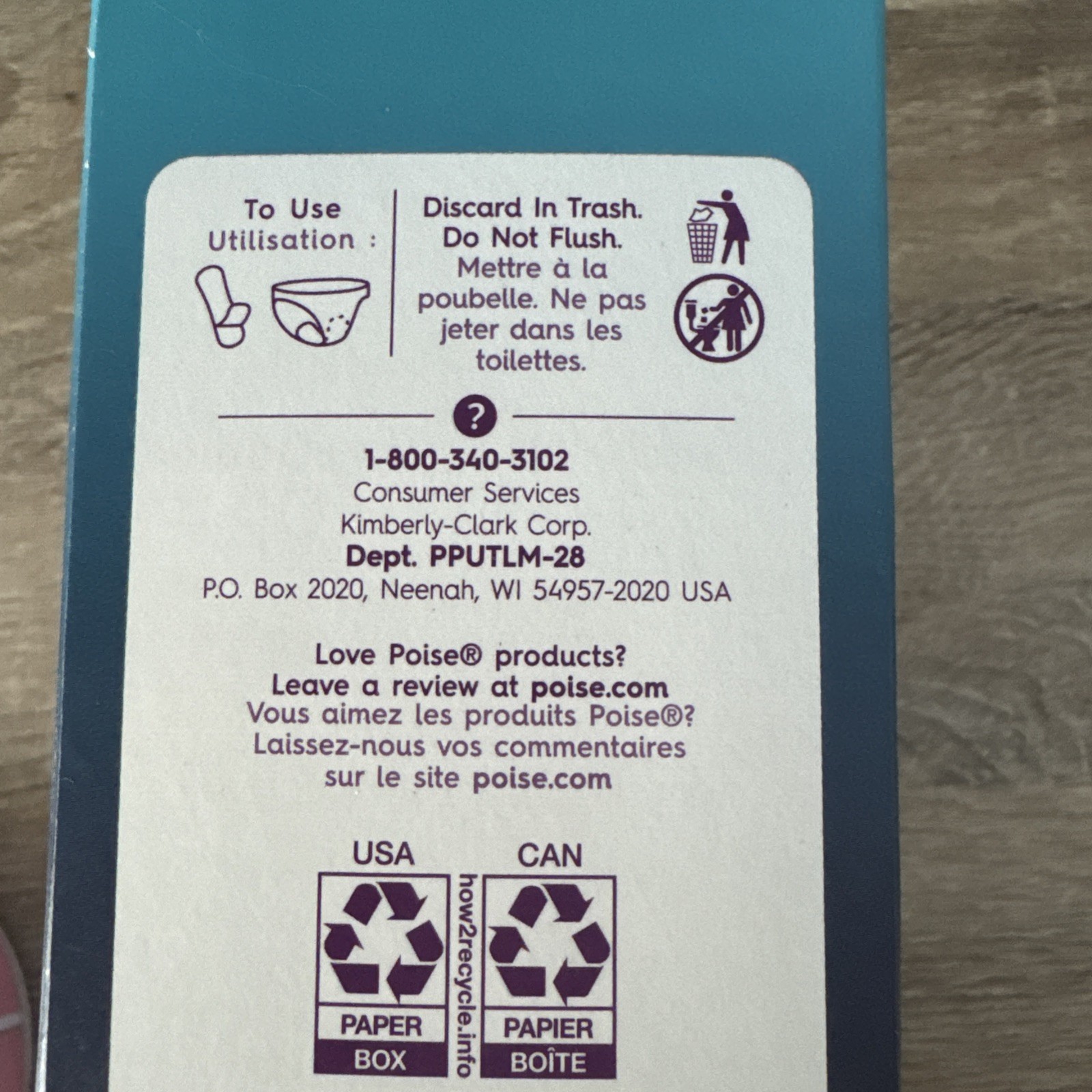 Poise Ultra Thin Postpartum Incontinence Pad – Light Absorbency, 28 Count