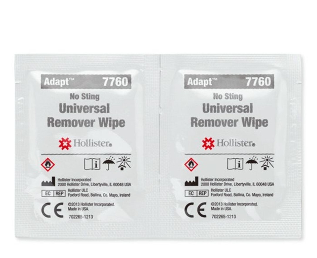 Qty:100 Hollister 7760 Adapt Universal Remover Wipes 50 per box