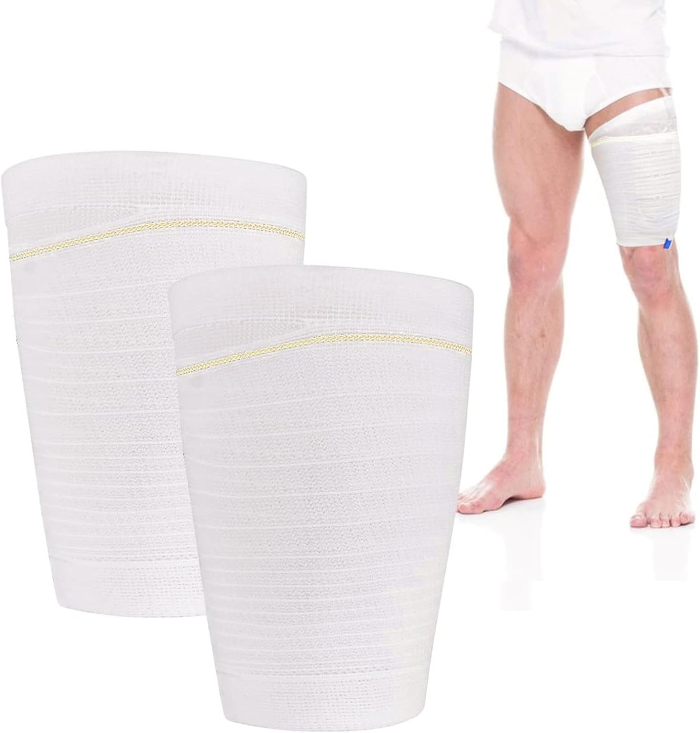 Durable Polyester Catheter Leg Bag Holder – Pack of 2 for Active Lifestyles