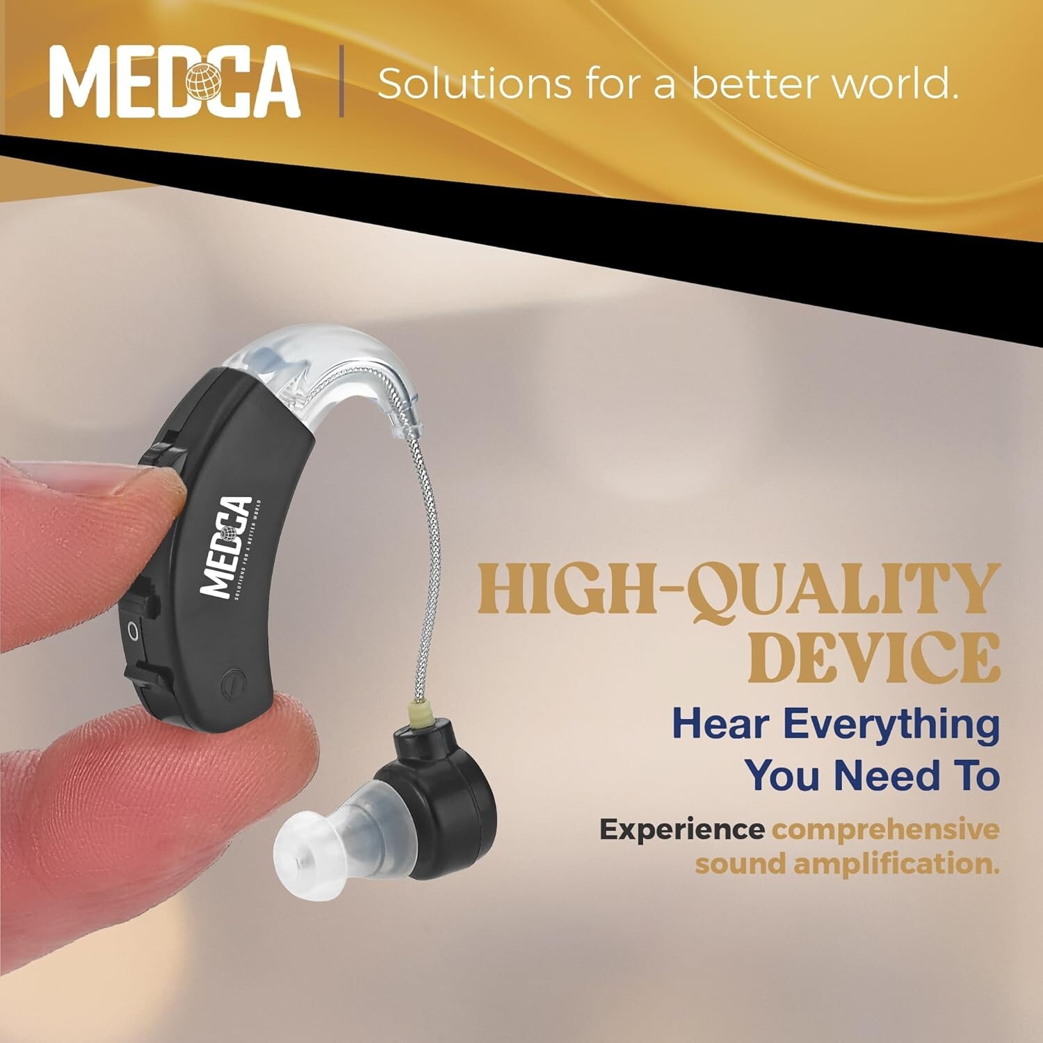 Behind The Ear Sound Amplifier – BTE Hearing Ear Amplification Device and Digita