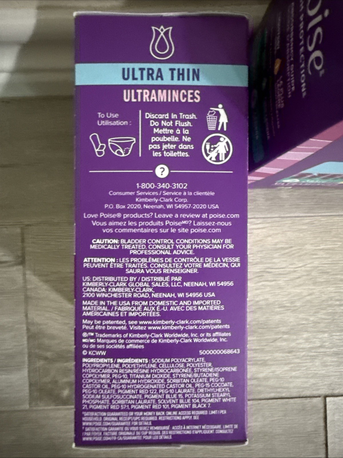 Poise Ultra Thin Postpartum Incontinence Pad – Light Absorbency, 28 Count
