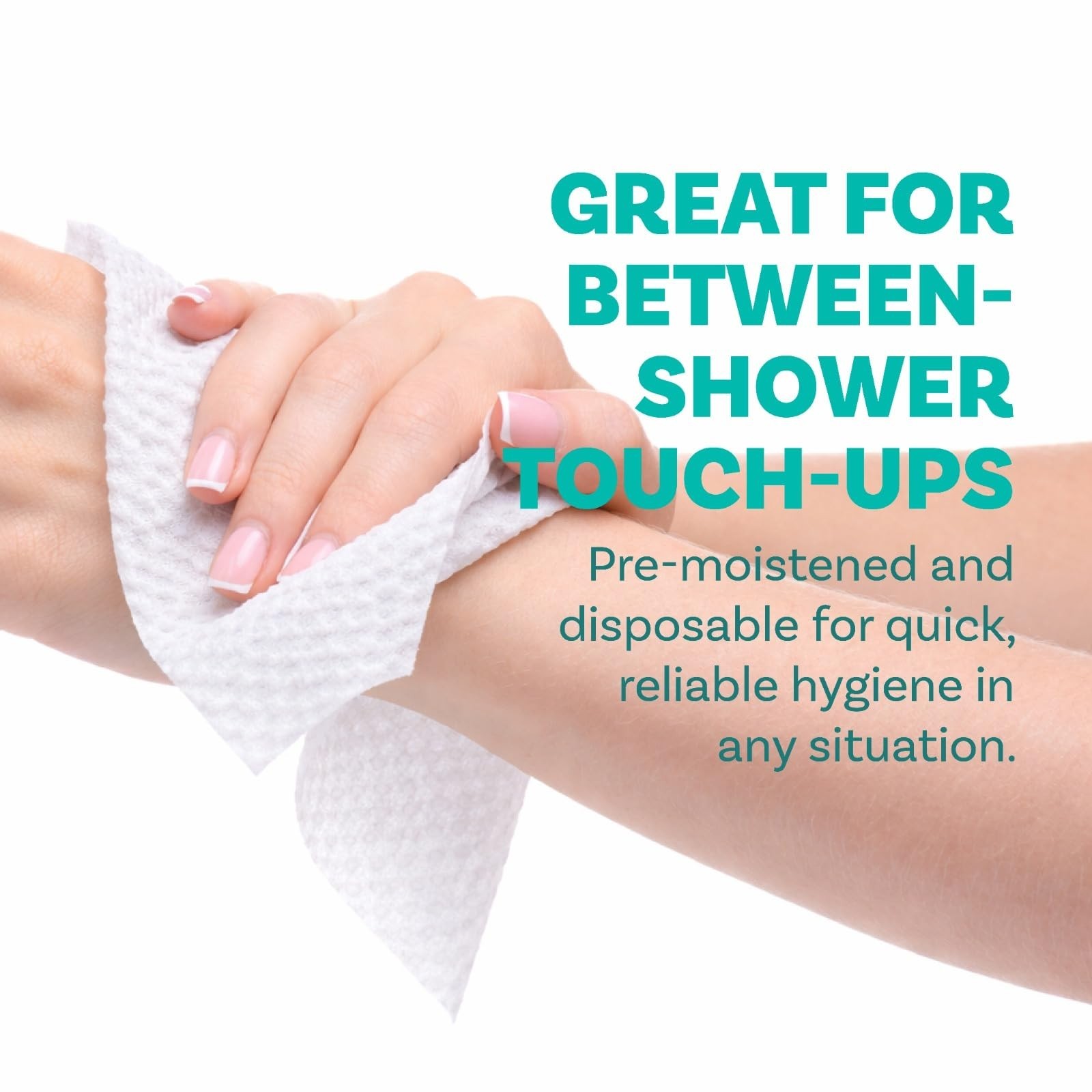 Extra Large Adult Wipes 8” x 12” – Premium Moist No Rinse Bathing & Hygiene – 20