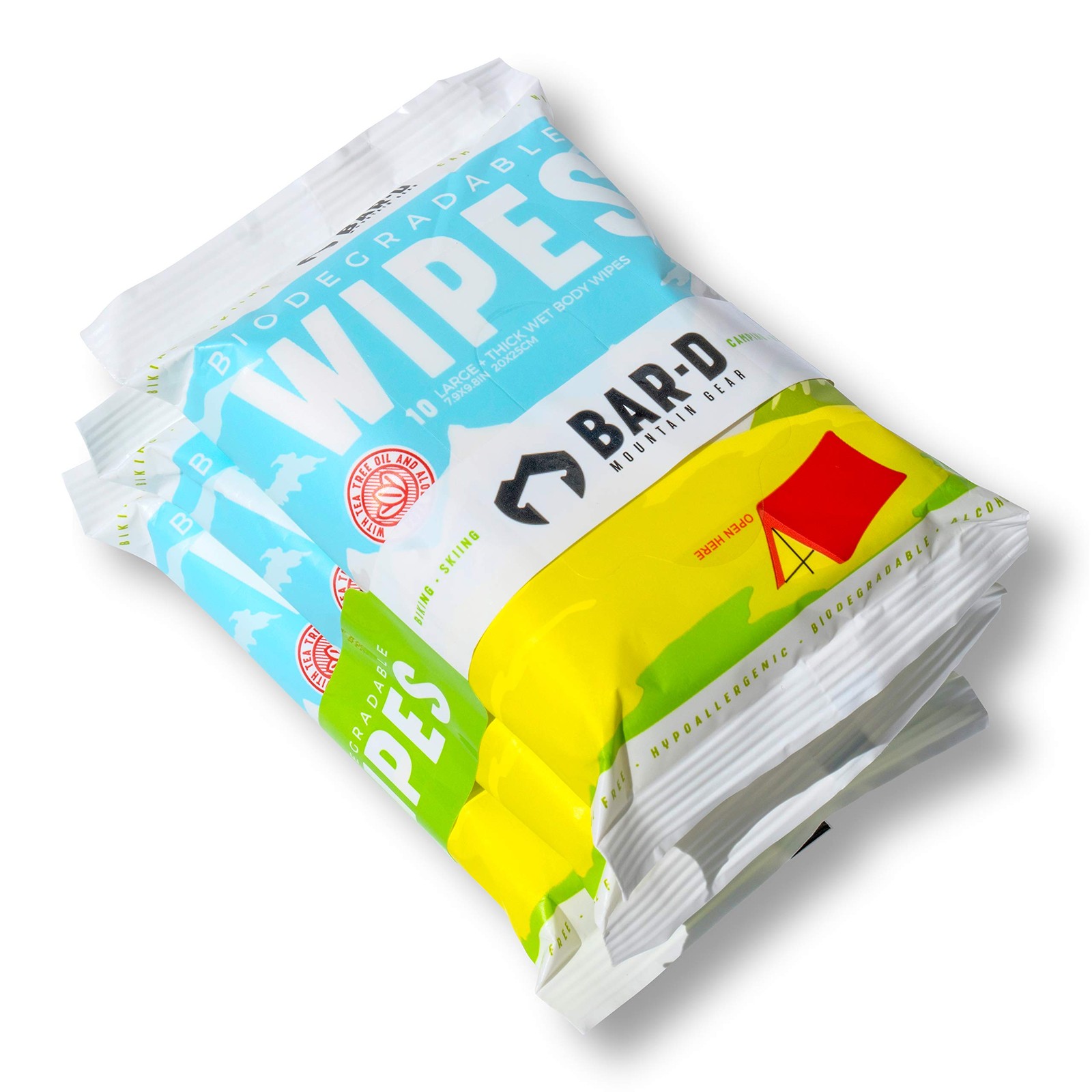 Bar-D Mountain Gear Bar-D Biodegradable Body Wipes Tea Tree Oil – Wipes