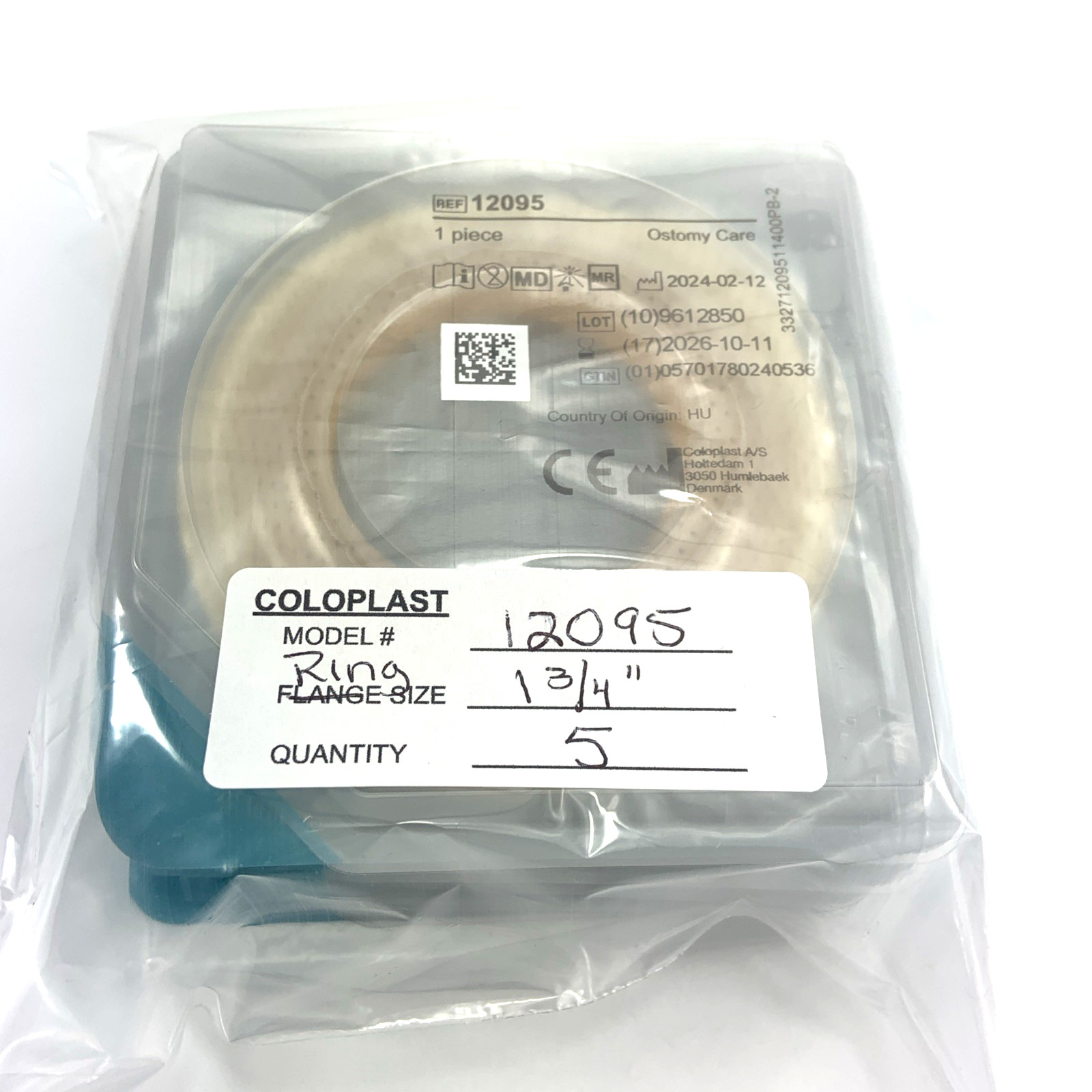 5 Coloplast Brava 12095 Coloplast Protective Seals Convex 1-3/4″ Exp. 10/2026**