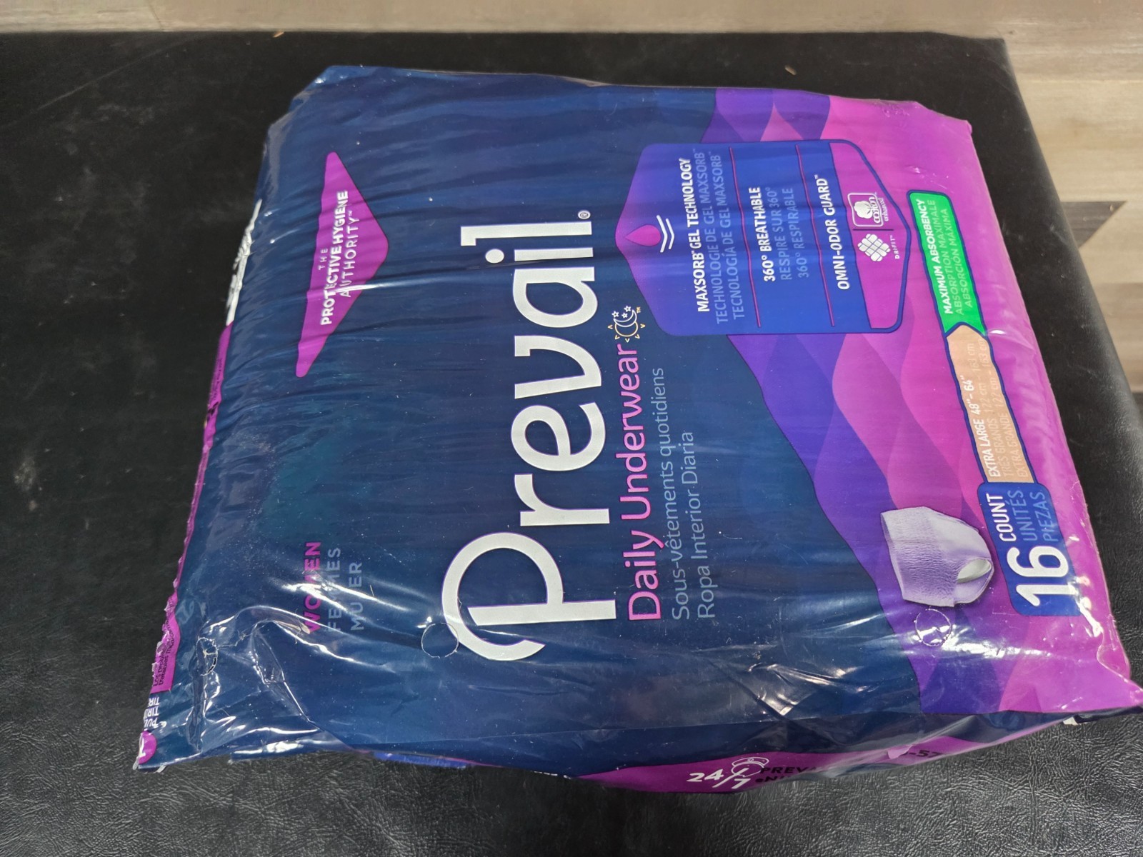 Prevail For Women Daily Disposable Underwear Female Large Maximum 18 Ct