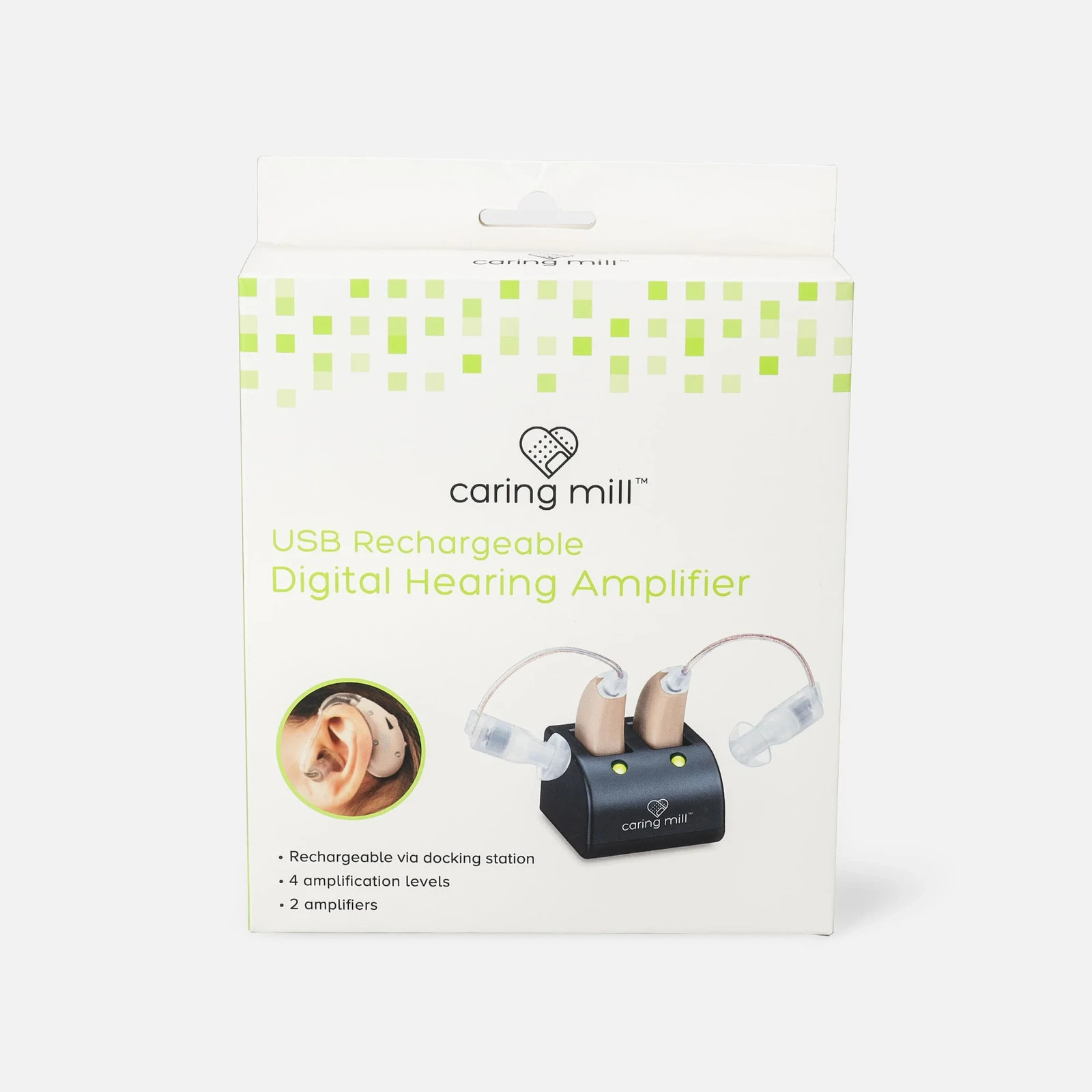 Caring Mill Digital Rechargeable Hearing Sound Amplifier for The Ear, 500-3,200