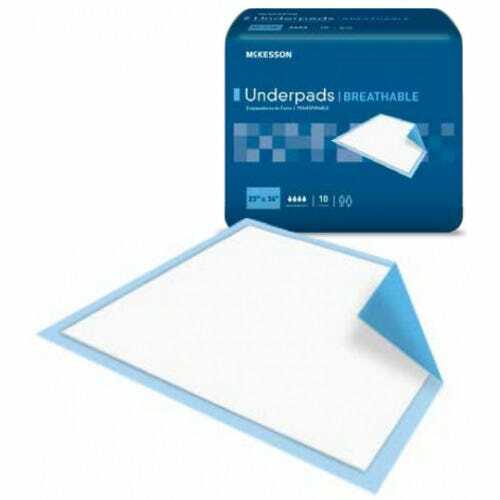 McKesson Breathable Low Air Loss Underpad, 23 X 36 Inch Heavy Absorb, Case of 60