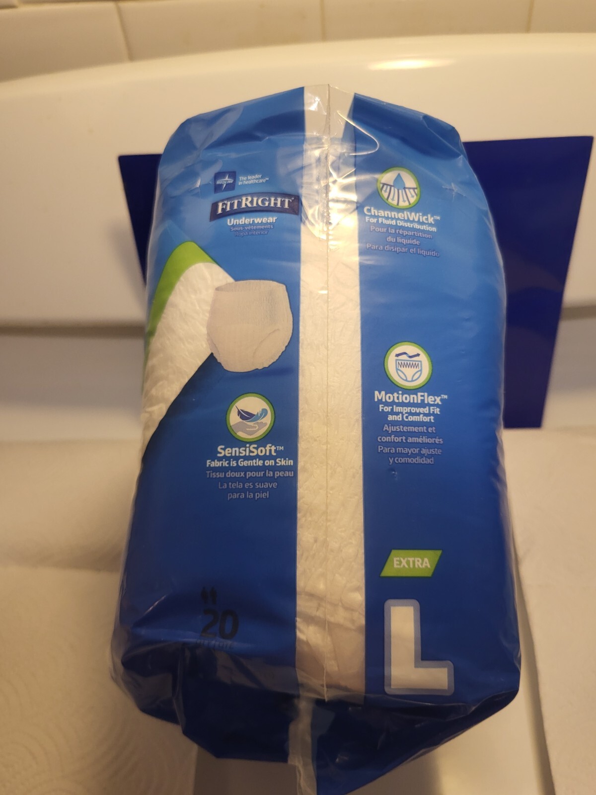FitRight Super Adult Medium Diapers Incontinence Underwear, Maximum, 20 Count