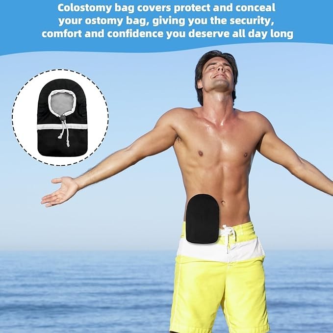 Ostomy Bag Covers, Ostomy Belt for Men & Women, Liner Waterproof Colostomy Bag C