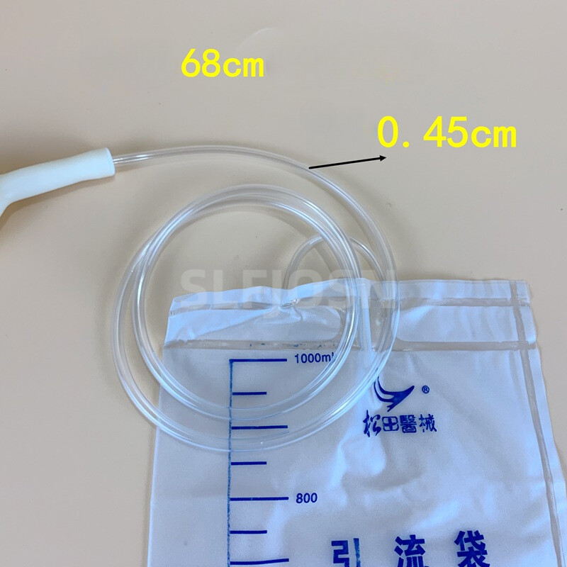 25Pcs Male Urinary Drainage Bags + Condom Catheter Anti-reflux Disposable 50.7oz