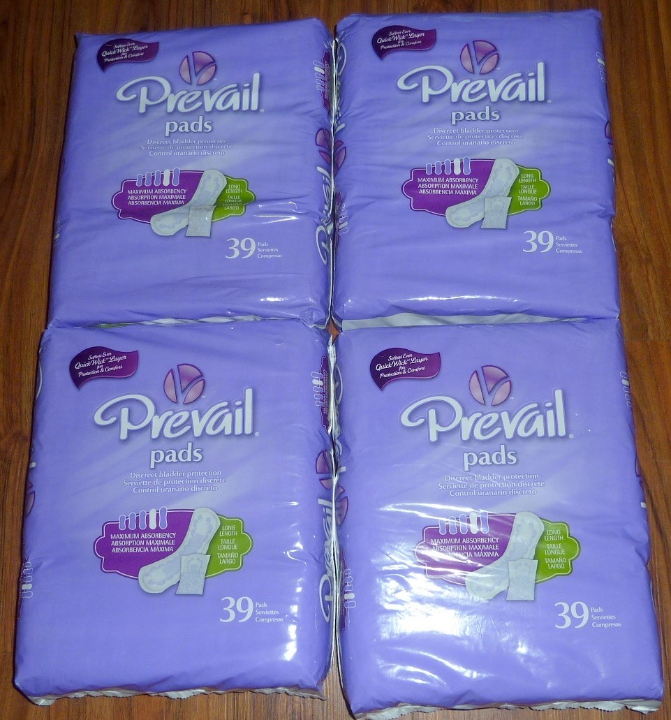 Prevail Incontinence Bladder Maximum Absorbency Control Pads, 156 Count