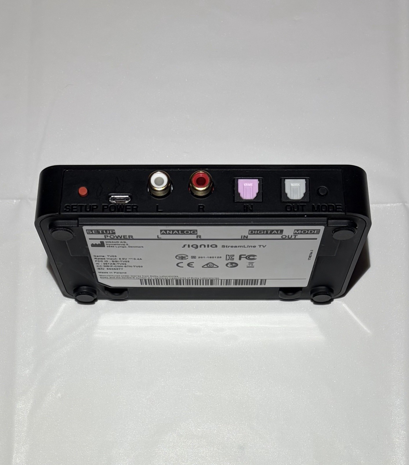 Signia Streamline TV Adapter Streamer TV03 for Signia Wireless Hearing Aids