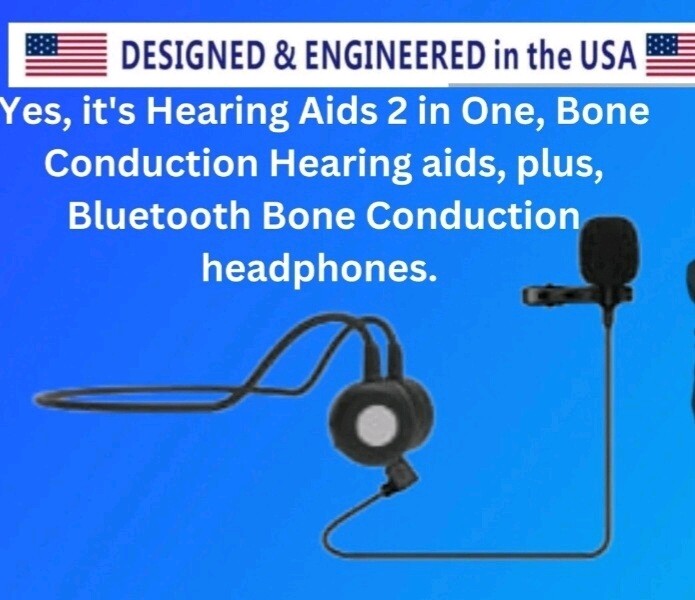 Bone conduction hearing aids with detached Pickup Most Sensitive Microphone.