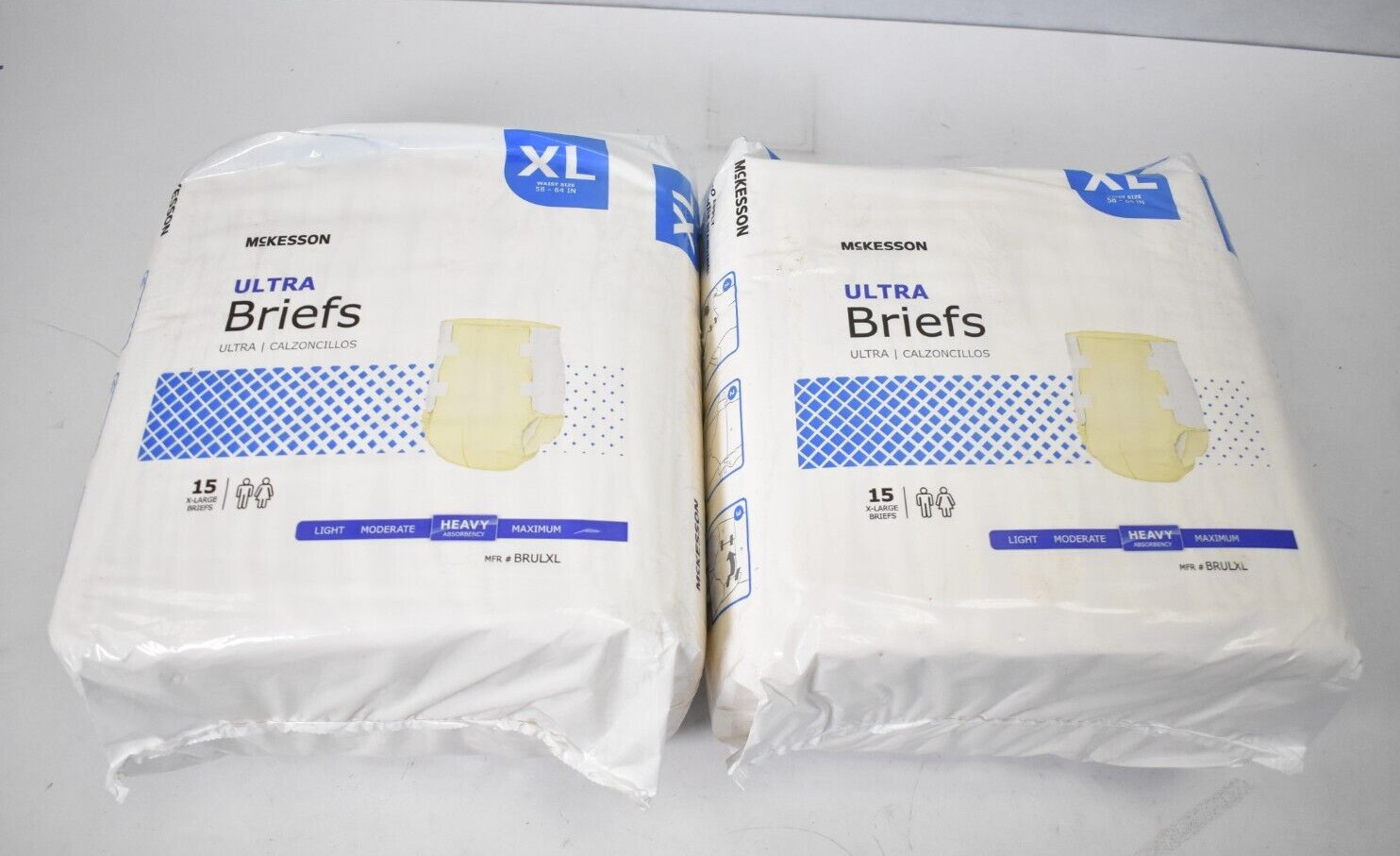 Lot of 30 McKesson Ultra Heavy Absorbency Briefs XL Size 58″ To 64″ Disposable