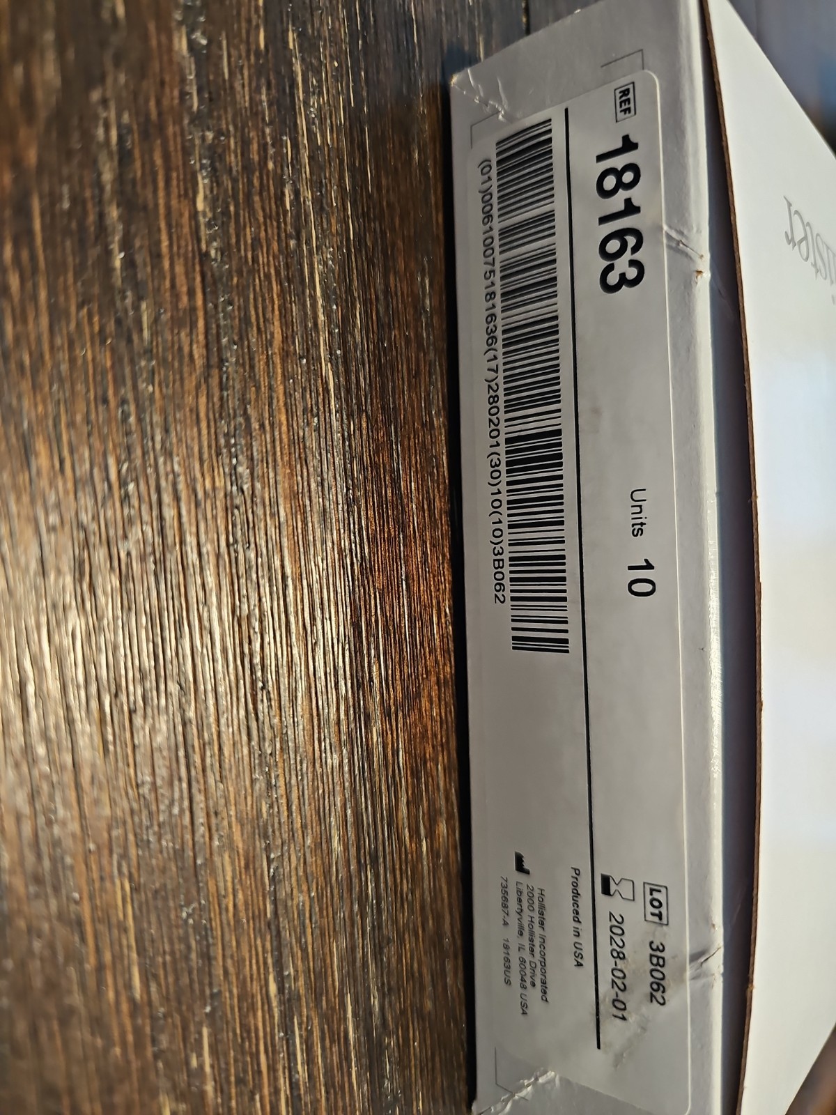 Box Of 9- Hollister 18163 Drainable 2pc System Ostomy Pouch 2.25″ Flange