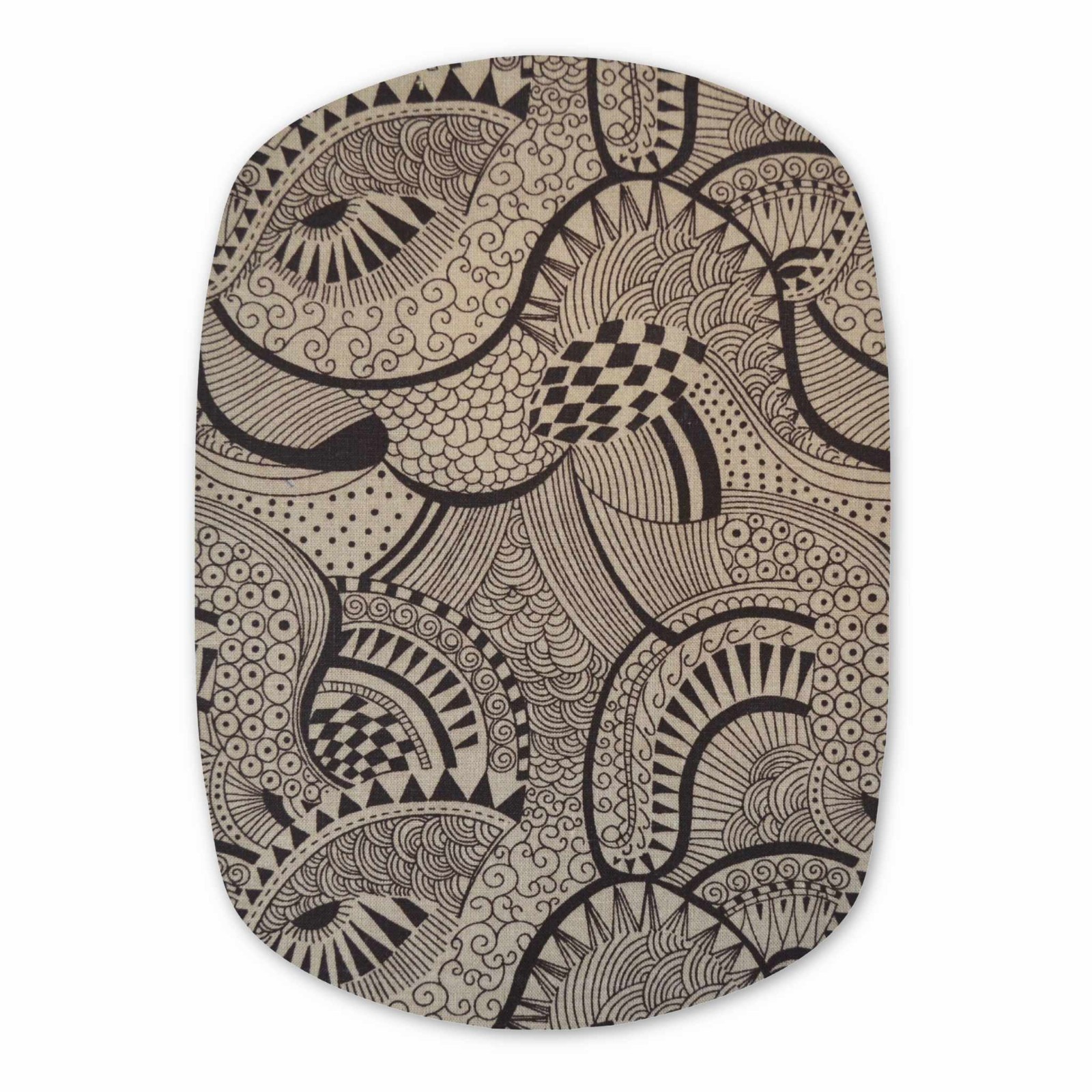Tan Geometric Custom Ostomy Pouch Cover Ileostomy Colostomy Urostomy Bag Cover
