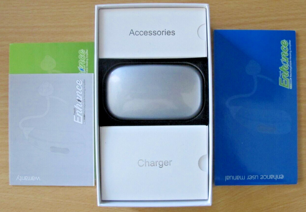 Tweak Enhance OTC Hearing Aid Sophisticated Sound Solution Double (Pair) Unused