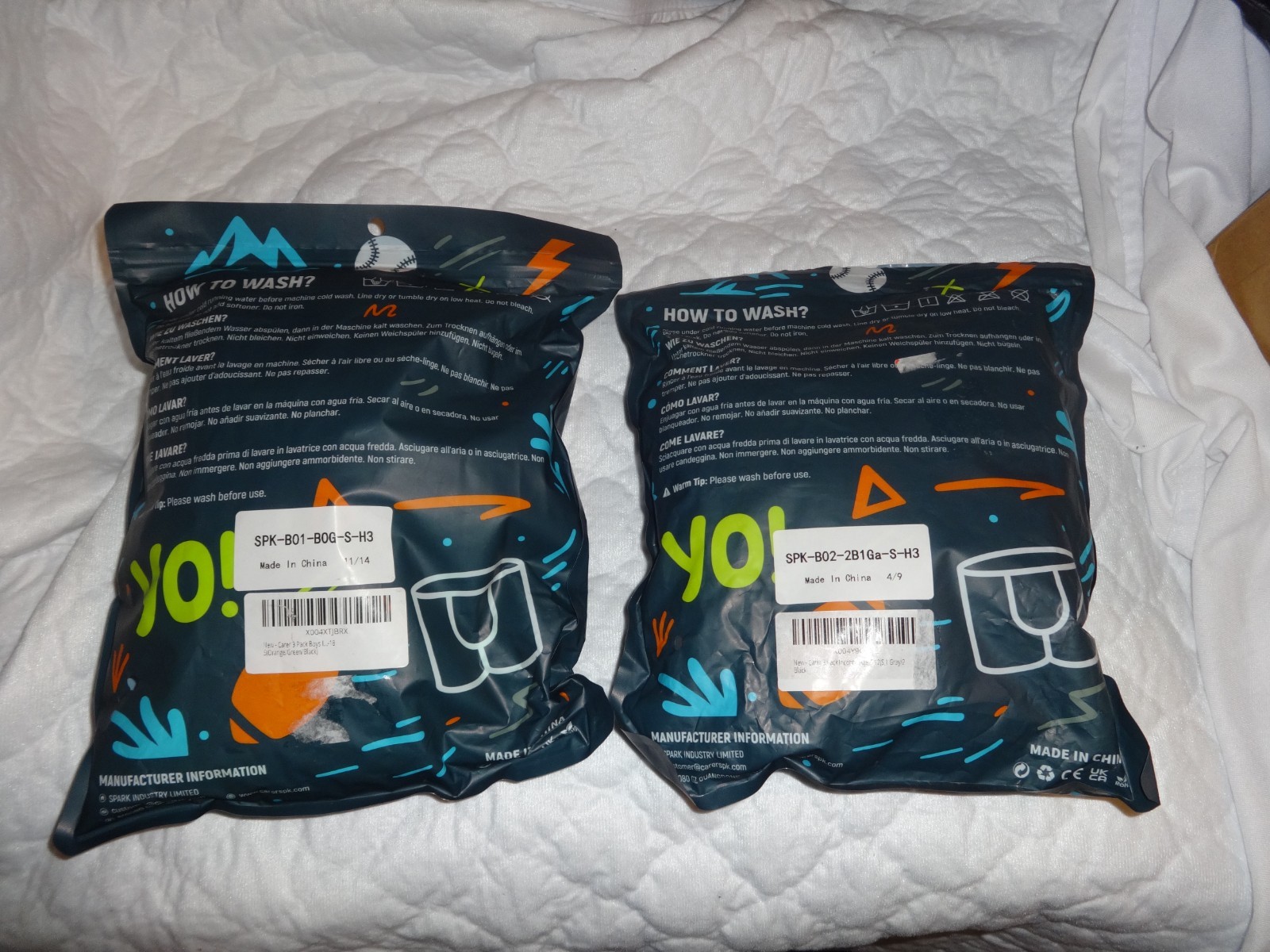 2 PACKS OF 3 CARER BOYS INCONTINENCE BOXER BRIEFS UNDERWEAR SIZE S NWT