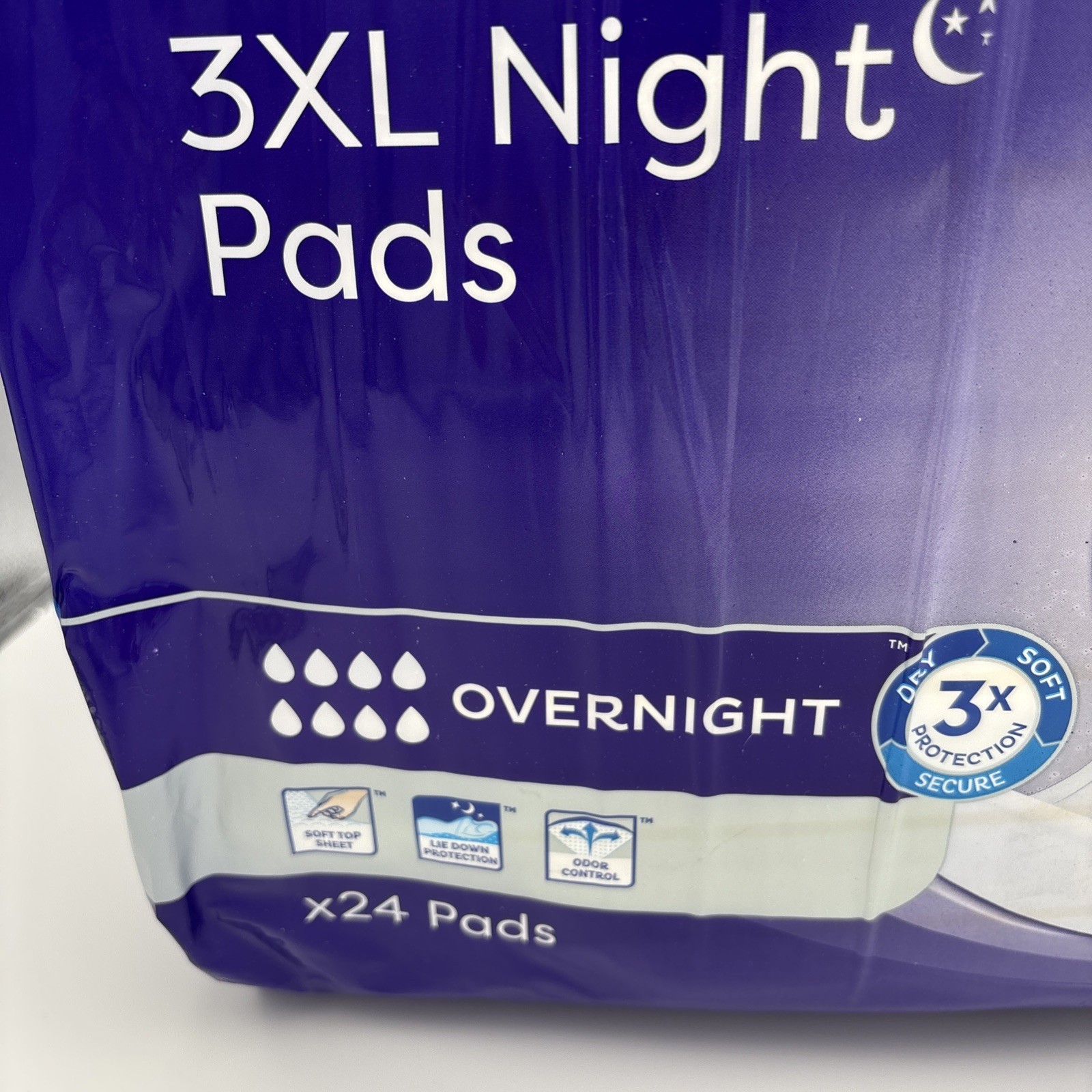 Tena ProSkin 3XL Pads, 24 Count, Overnight Absorbency,Women and Men Incontinence