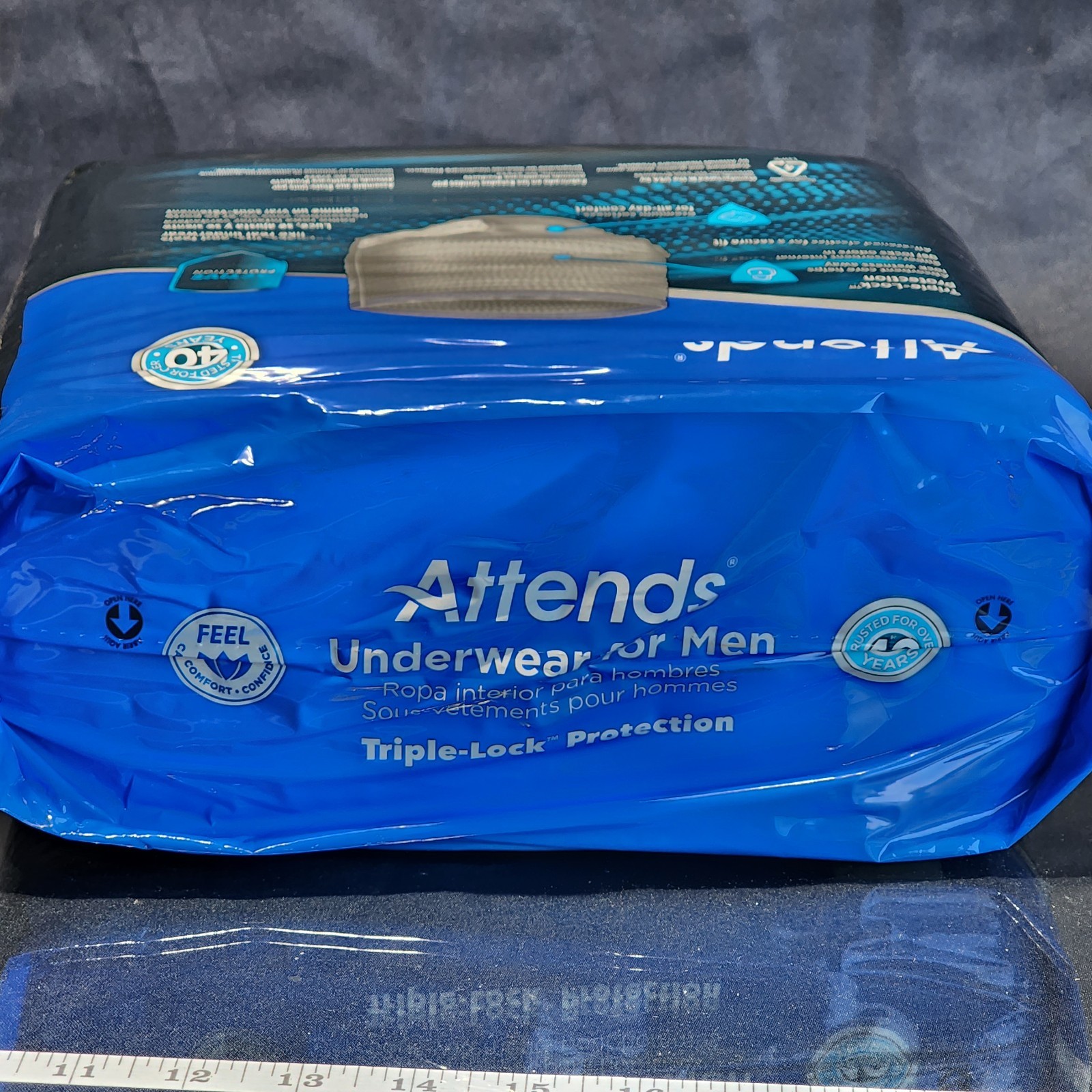 Lot of 4 (72) Attends Mens Adult Incontinence Pull Up On Underwear Diapers Lg