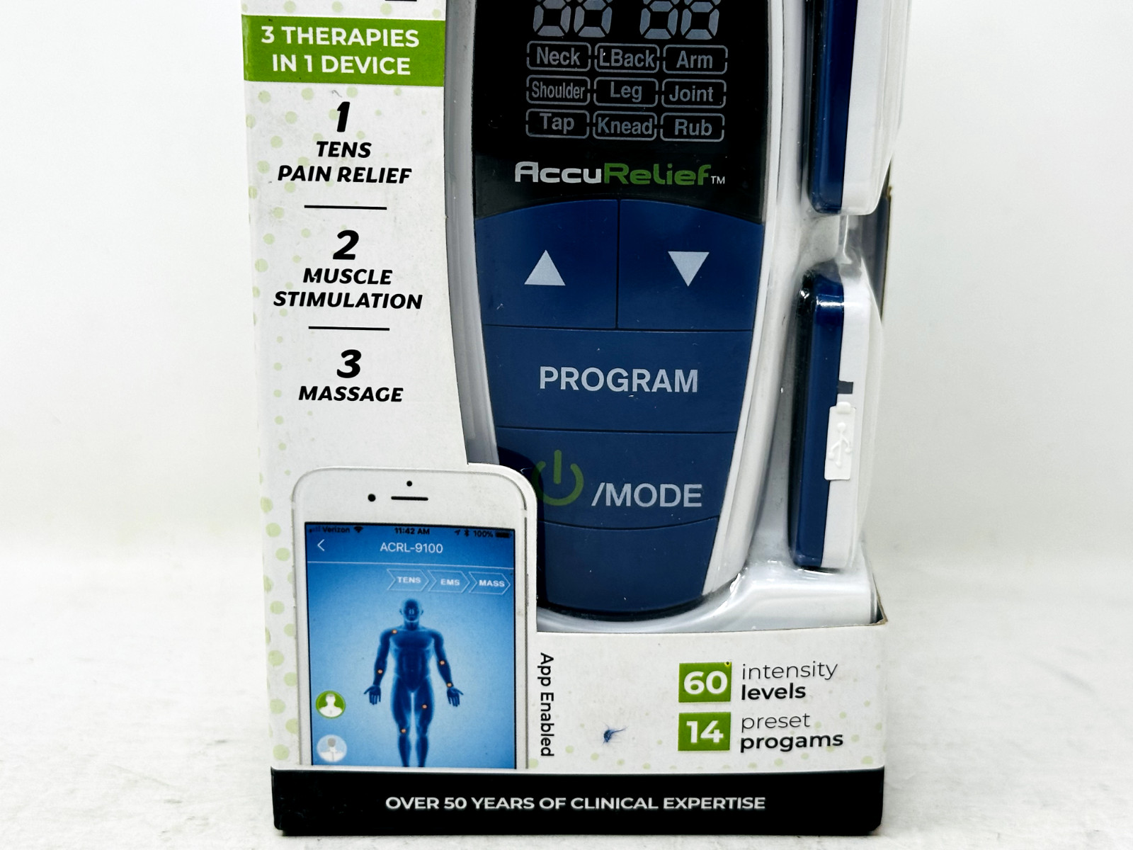 AccuRelief Electrotherapy Pain Relief & Wireless 3-in-1 ACRL-9100 02/29/2024 NEW