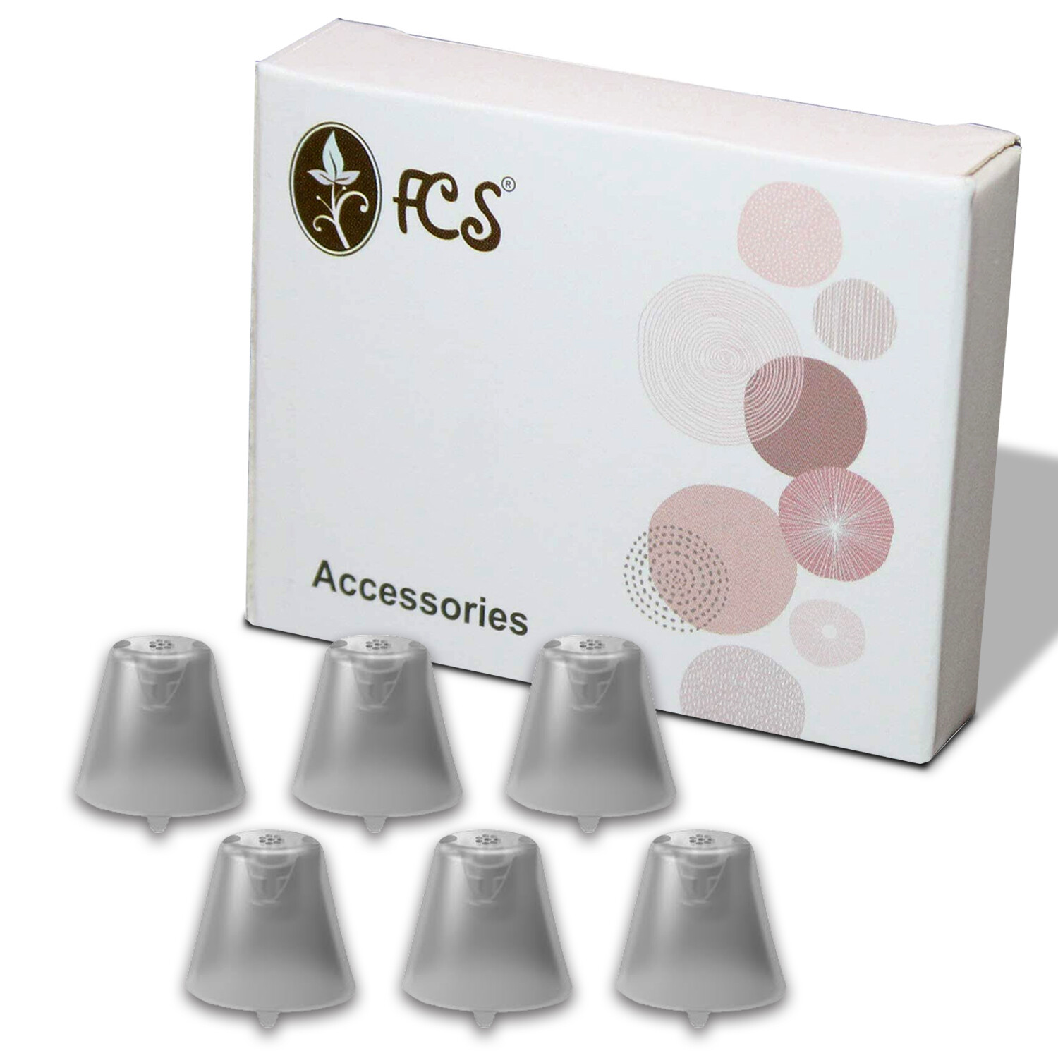FCS Pack of 6 Click Sleeve 2.0 For Sony CRE-C10/E10 OTC Hearing Aid