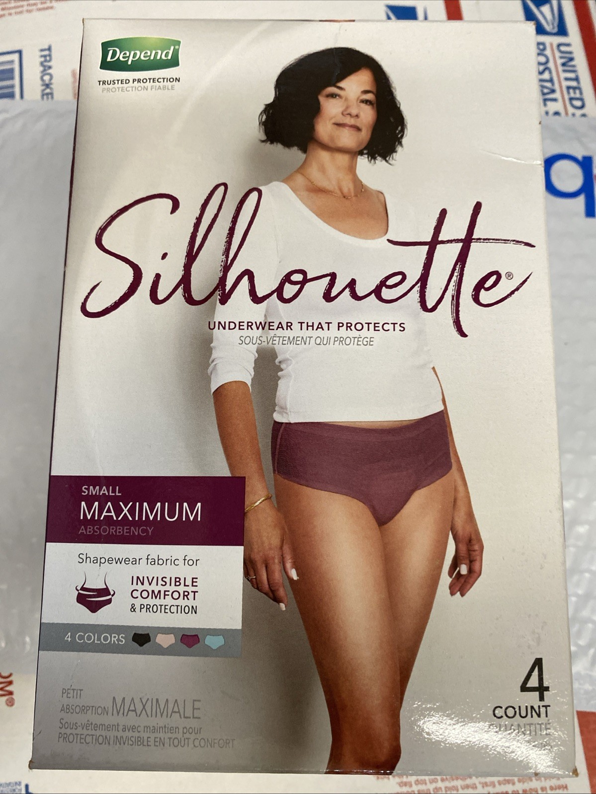 Depend Incontinence Postpartum Underwear Women Pink/Black/Teal/Berry Small