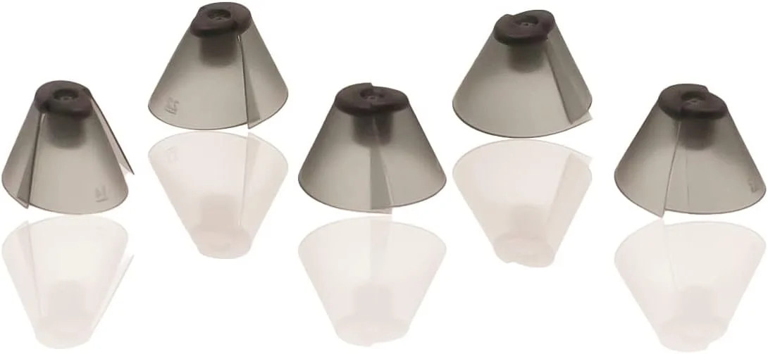GN Resound Sure Fit Hearing Aid Standard Receiver Tulip Domes Dark Gray Split