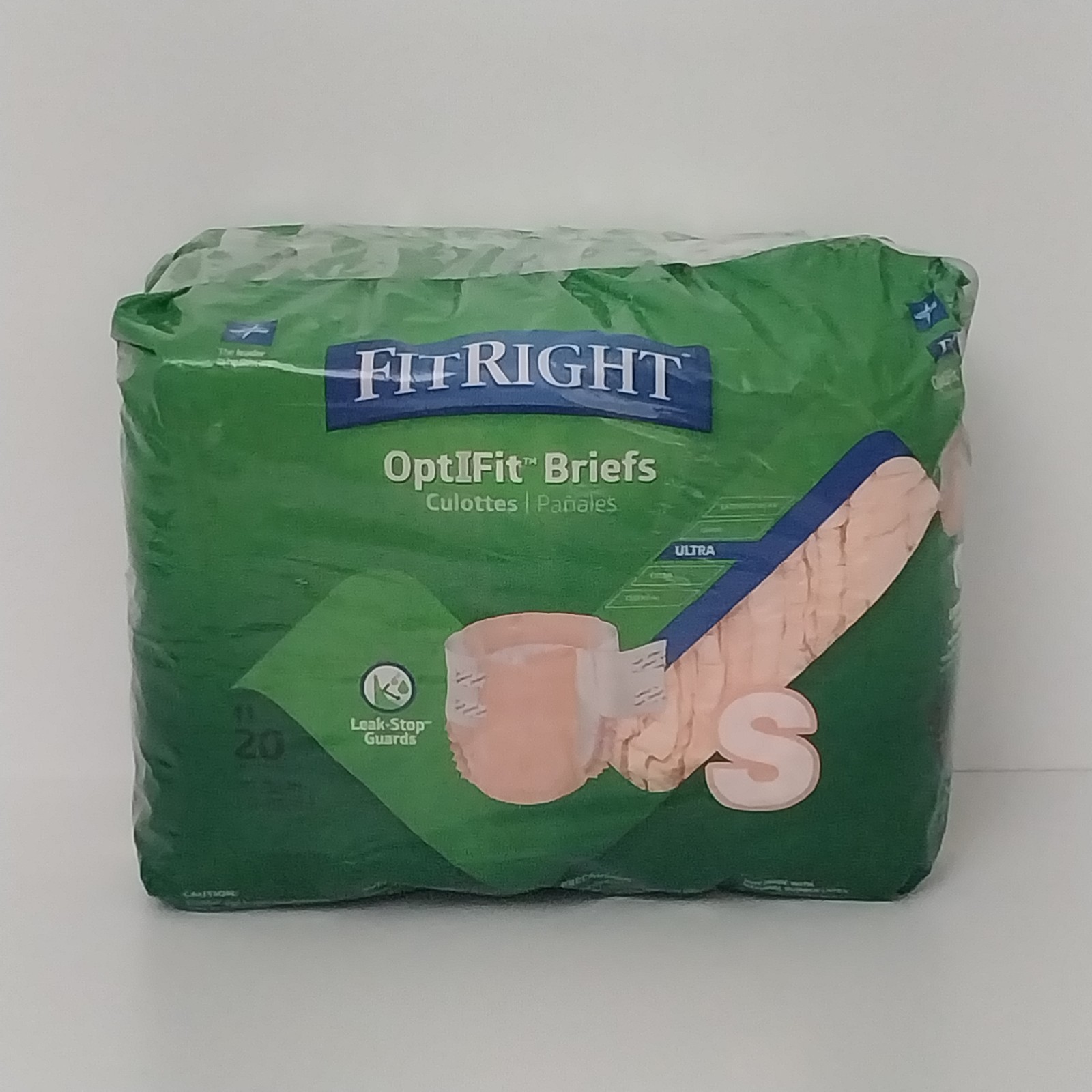 FitRight OptiFit Briefs Ultra (16 Left) Small 20-32 in Waist