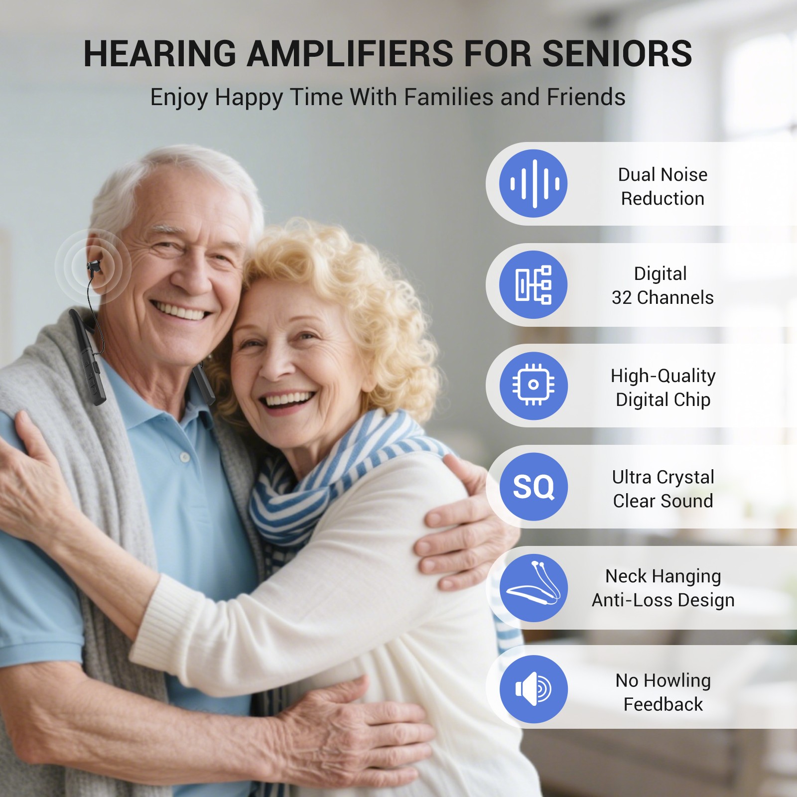 Best Hearing Aids for Seniors with Long Battery Life Noise Reduction Clear Audio