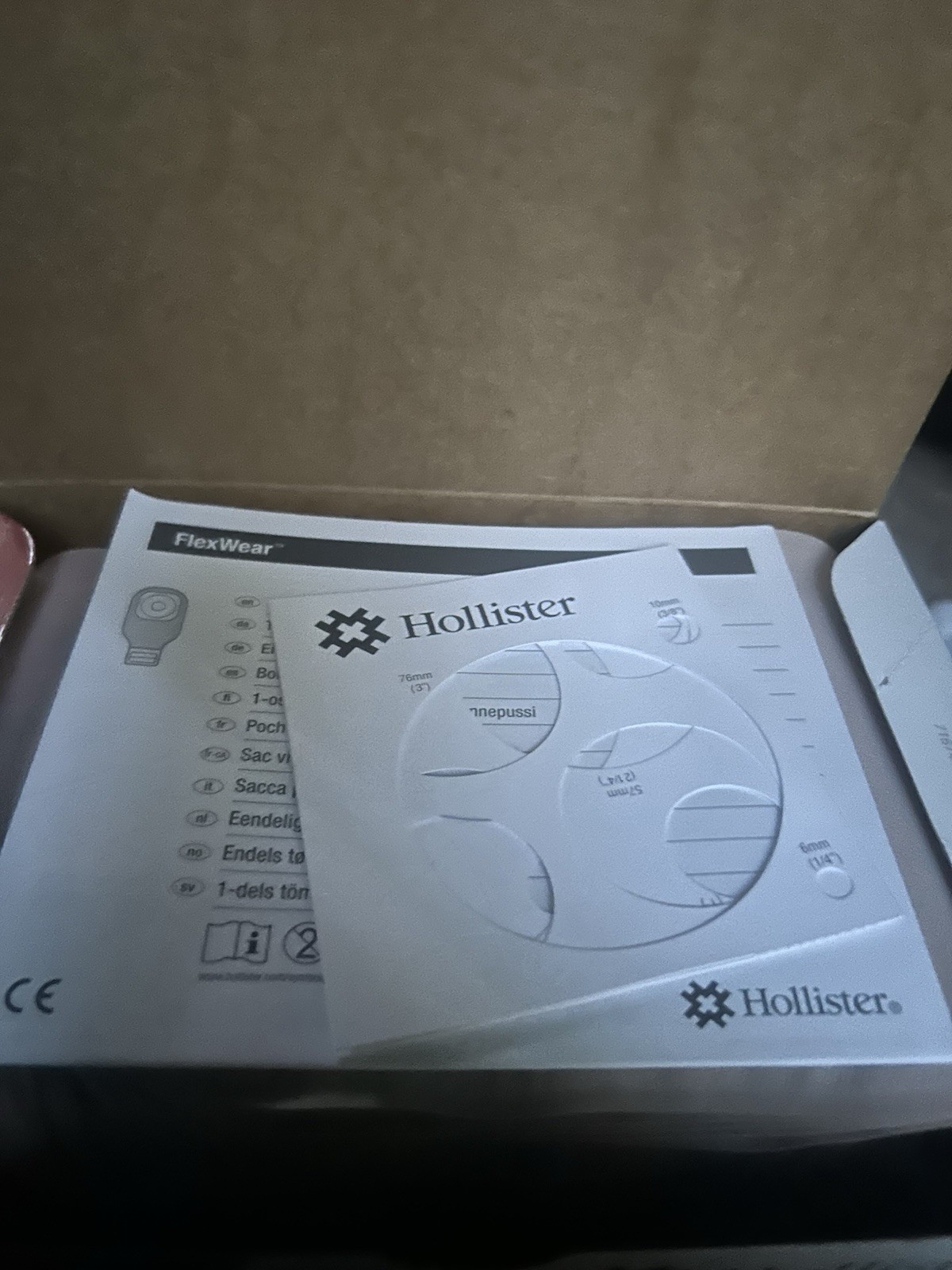 (4) Four Hollister Brand 8181 ostomy Boxes (10) Ten Bags Each Box