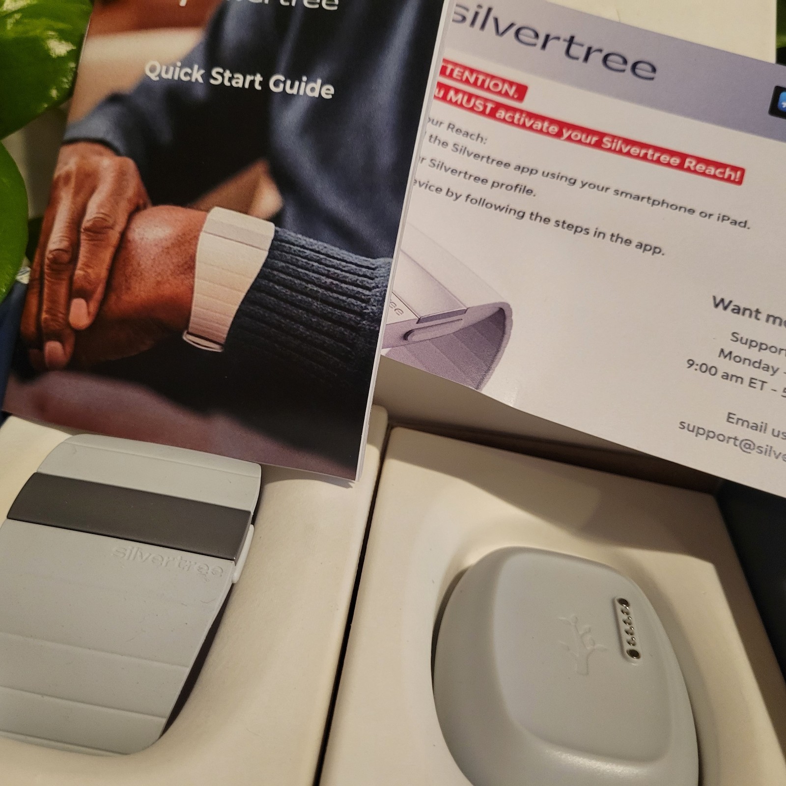 Silvertree Smart band Medical Alert Bracelet GPS Tracker Fall Detection SOS Gray