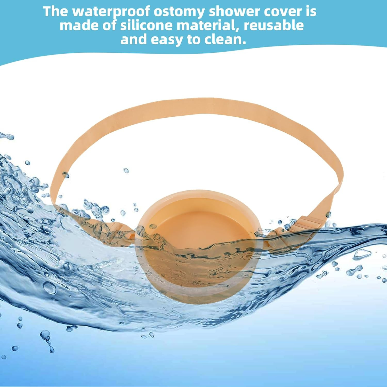 Ostomy Shower Cover, Stoma Ostomy Waterproof Bath Cover for Ostomy, Colostomy…