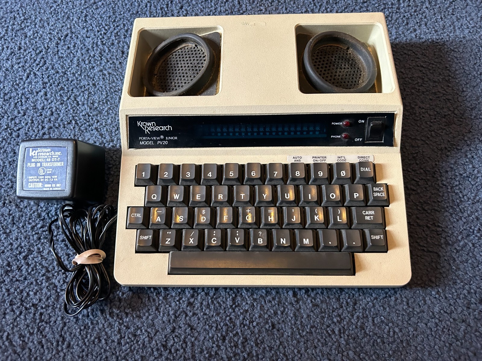 Krown Research Porta-View Model PV20 Phone for Deaf or Hearing Impaired