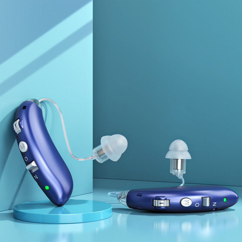 Wireless invisible deafness ear back invisible sound amplifier for the elderly