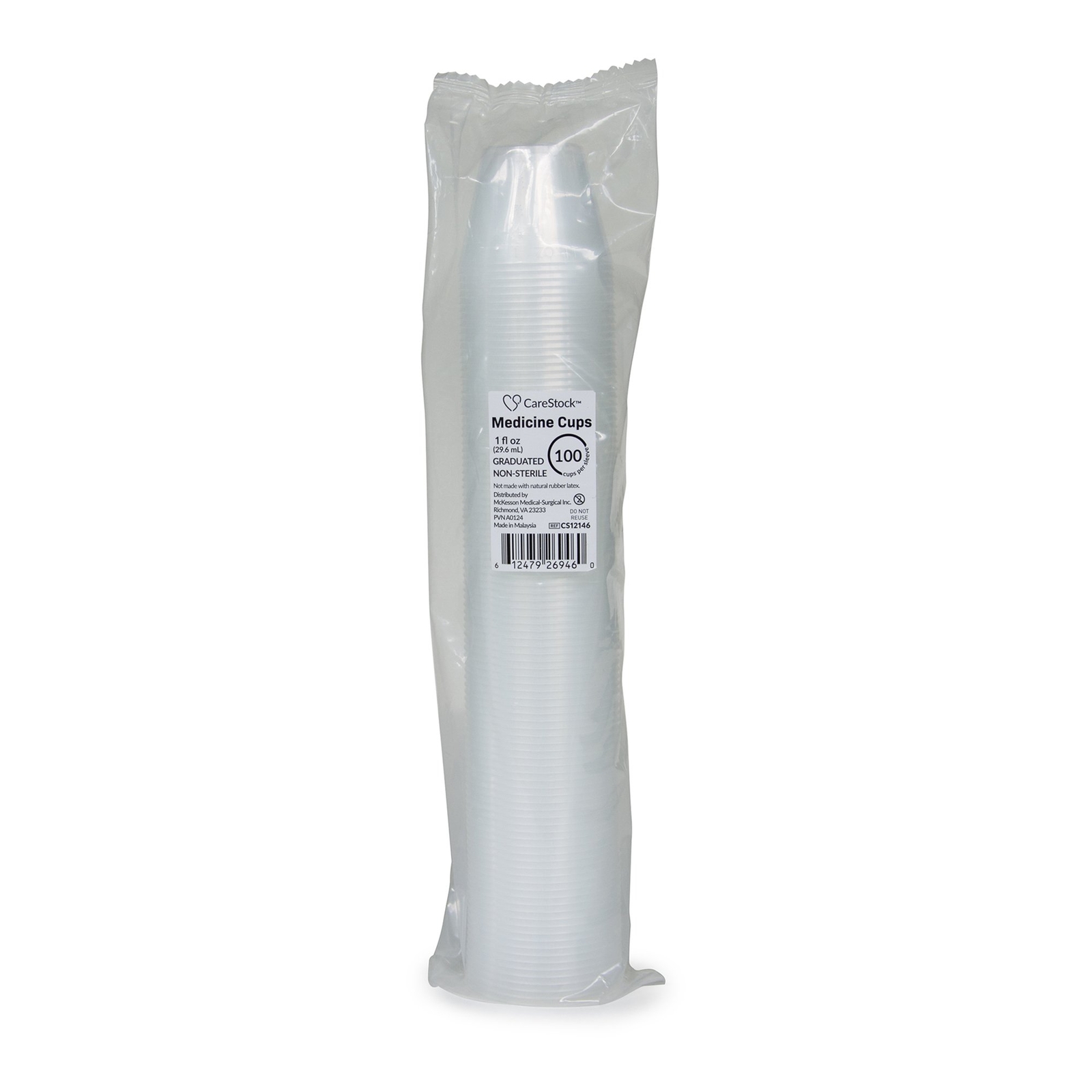 CareStock Translucent Disposable 1 oz. Medicine Cup CS12146 100 per Sleeve