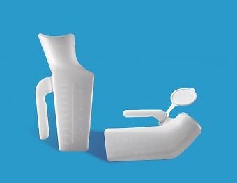 Male Urinal Carex 32 oz. With Cover Single Patient Use – Case of 6