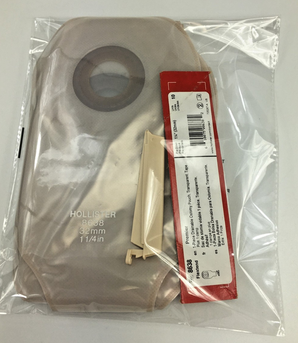 10 Hollister 8638 Premier Drainable Ostomy Pouch