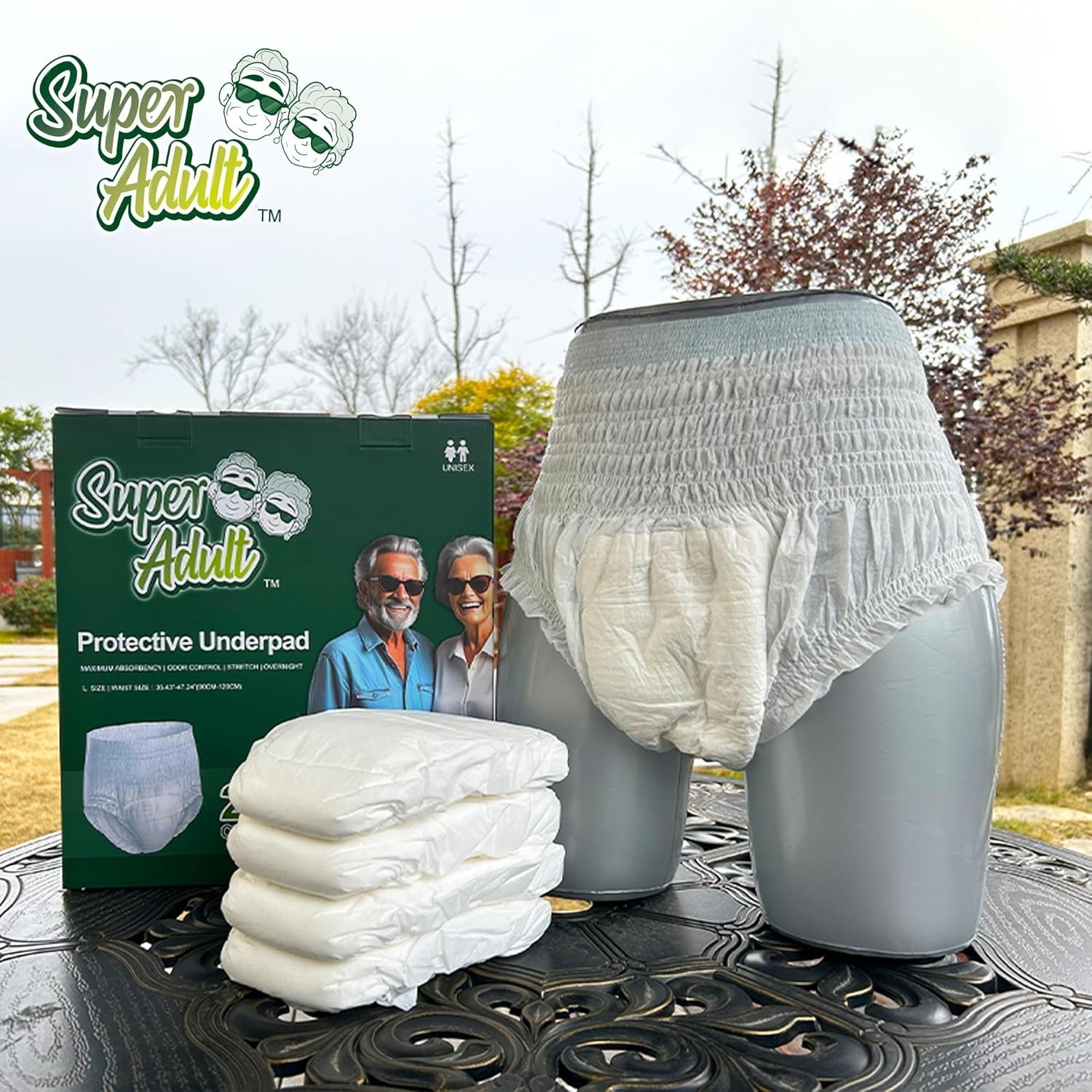Seamless and Comfortable Disposable Incontinence Briefs – Large Size – 24 Pack
