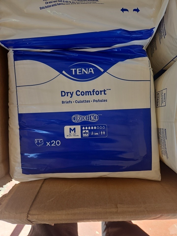 Tena Dry Comfort Adult Protective Underwear White Size M 32″ to 44″ 12pk(140Pcs)
