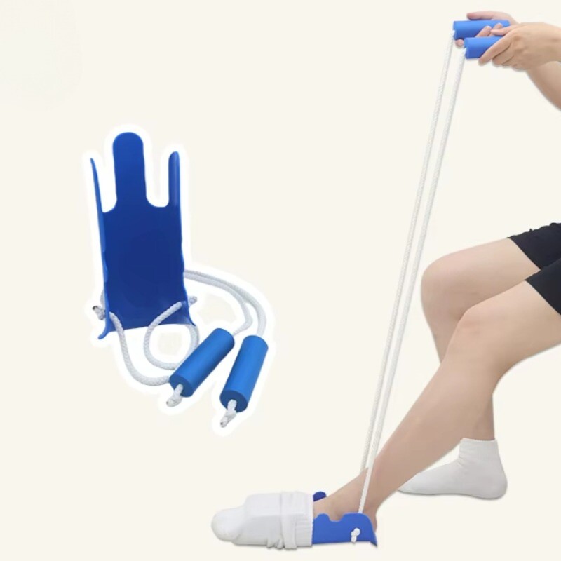 Sock Aid with Foam Handles Device for Elderly Adult Sock Helper Easy On Easy Off